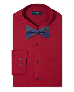 галстук-бабочка с красной рубашкой