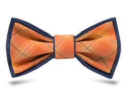 галстук-бабочка оранжевого цвета