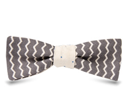 серый галстук-бабочка с графическим узором